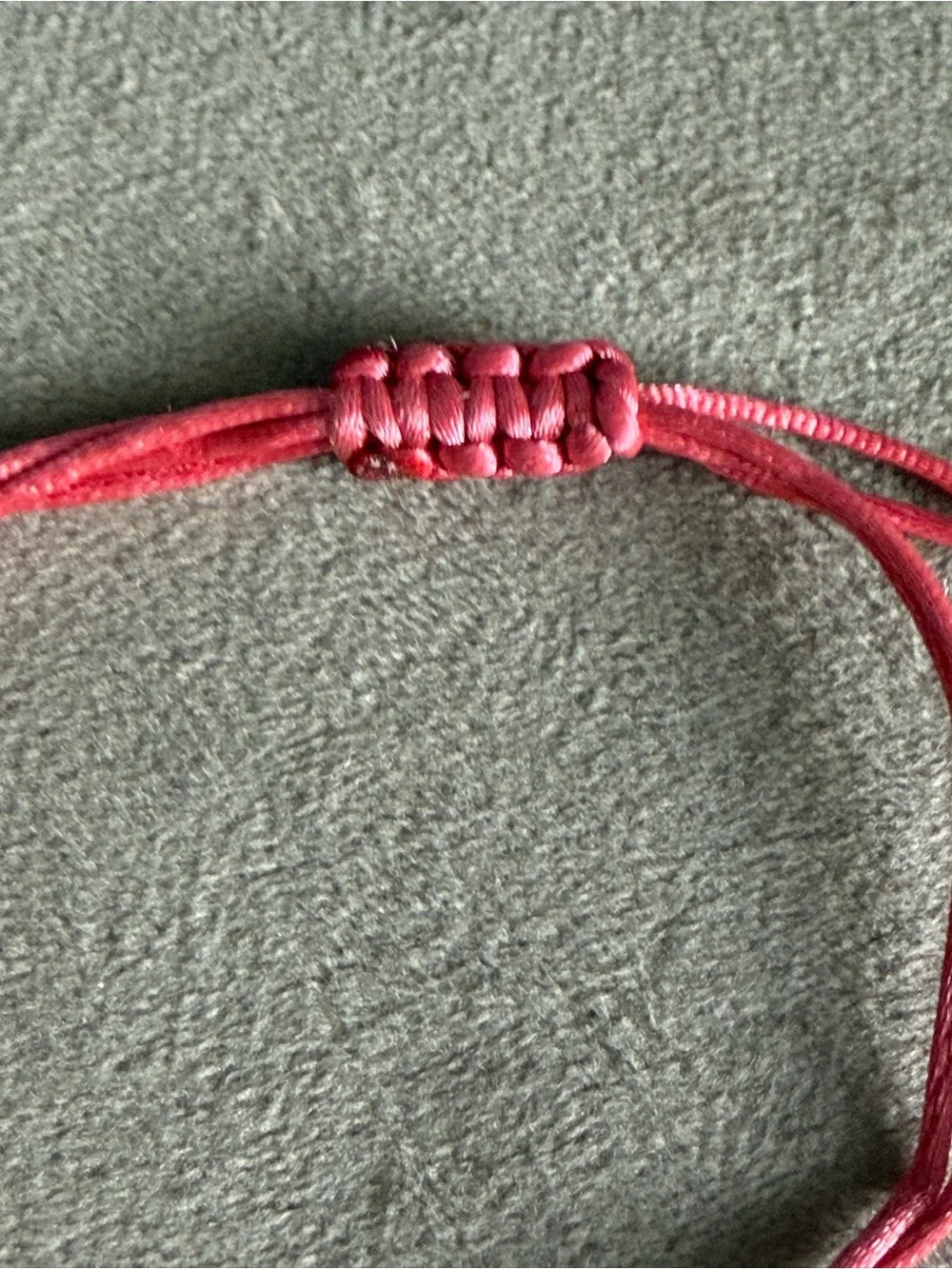 Pink Cord Bracelet with Blue Evil Eye Accent